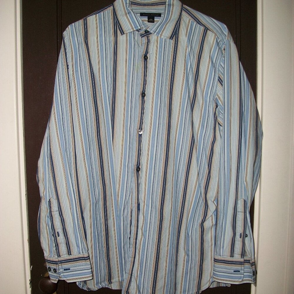 BANANA REPUBLIC Men's Long Sleeve Dress Shirt Size LARGE